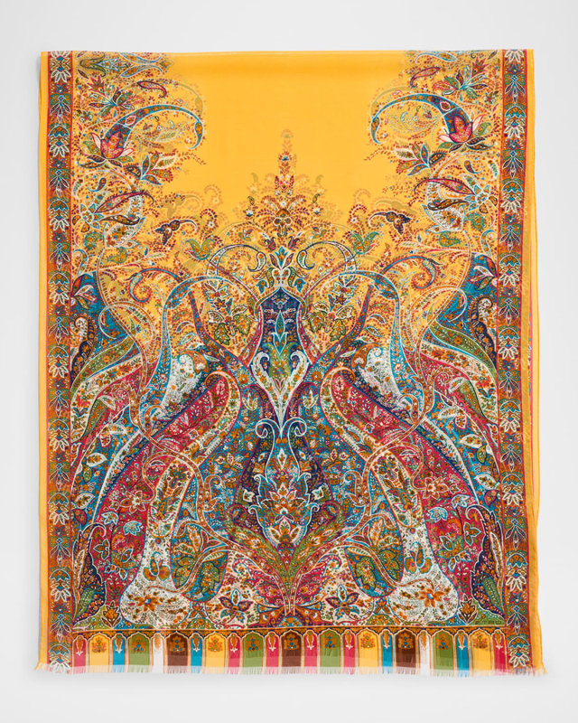 Boheme Paisley Silk Scarf